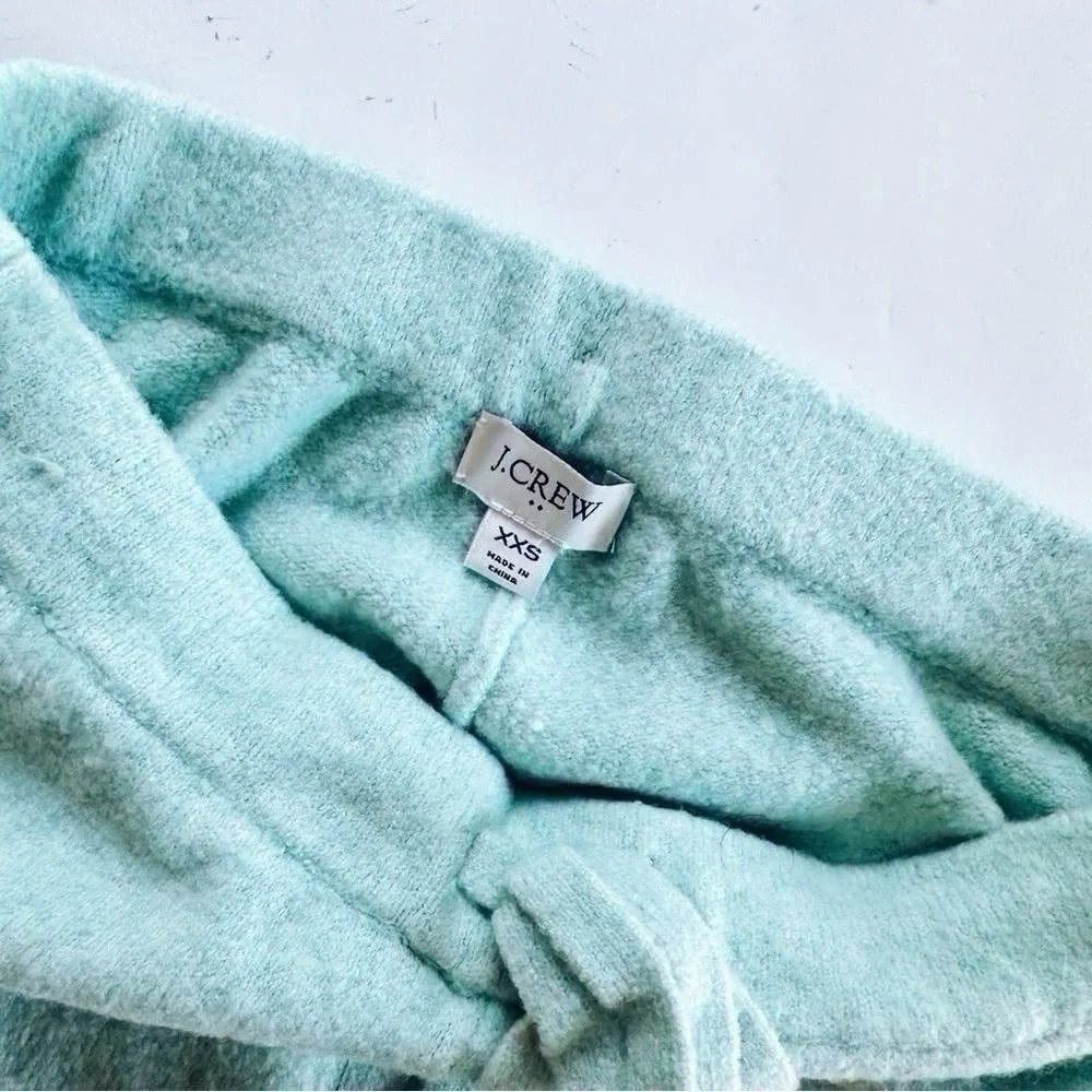 J.Crew Factory Wrap Cardigan Sweater Top & Pants Set Extra Soft Yarn Wintergreen